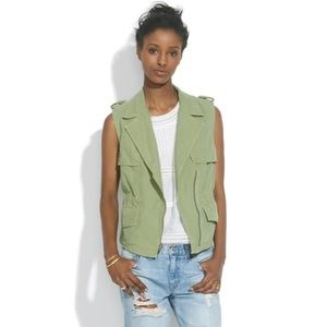 Madewell army green Safari Vest